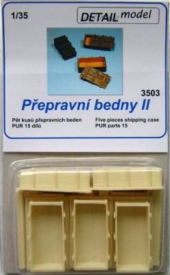 Detail Model DETMO3503 1/35 Shipping cases II. (5 pcs.)
