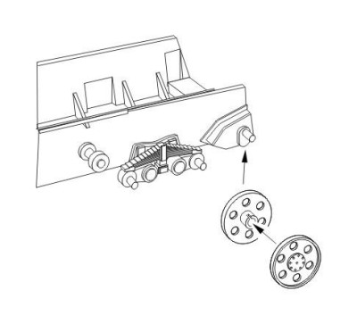 CMK B48066 Jagdpanzer 38 Hetzer Idler wheels(six holes type) 1/48