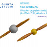 Quinta studio QP32005 Деревянные воздушные винты Axial Wolff (Roden) 1/32