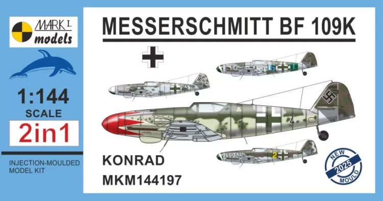 Mark 1 Model MKM-144197 Messerschmitt Bf 109K-4 Konrad (2-in-1) 1/144