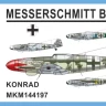 Mark 1 Model MKM-144197 Messerschmitt Bf 109K-4 Konrad (2-in-1) 1/144