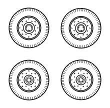 CMK B72041 Chevrolet C.15A wheels small type 9x16 Firest 1/72