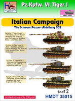 Hm Decals HMDT35015 1/35 Decals Pz.Kpfw.VI Tiger I Italian Camp. Pt.2
