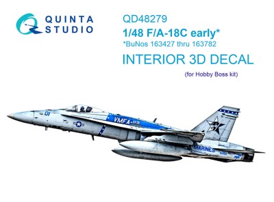 Quinta studio QD48279 F/A-18C early (HobbyBoss) 1/48