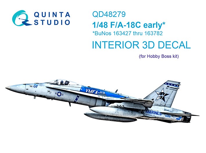 Quinta studio QD48279 F/A-18C early (HobbyBoss) 1/48