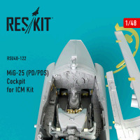 Reskit RSU48-0122 MiG-25 (PD/PDS) Комплект кабины (ICM) 1/48