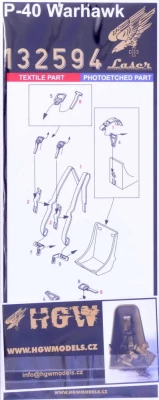 HGW 132594 Seatbelts P-40 Warhawk (laser) 1/32
