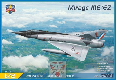 Modelsvit 72081 Mirage IIIE/EZ (2x France, South Africa) 1/72