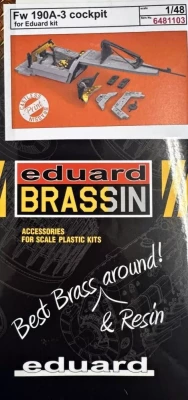 Eduard 6481103 BRASSIN Fw 190A-3 cockpit PRINT (EDU) 1/48