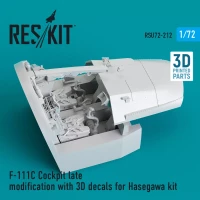 Reskit U72212 F-111C Cockpit late modification w/ 3D decals 1/72