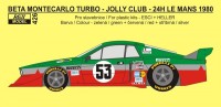 Reji Model JM426 Lancia Beta Montecarlo Turbo Le Mans 1980 1/24