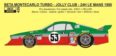 Reji Model JM426 Lancia Beta Montecarlo Turbo Le Mans 1980 1/24