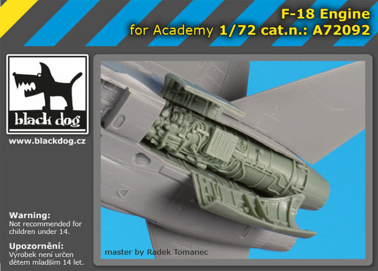 Blackdog A72092 F-18 engine (ACAD) 1/72