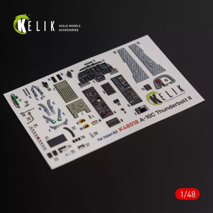 Reskit K48018 A-10C 'Thunderbolt II' interior 3D (ITAL) 1/48
