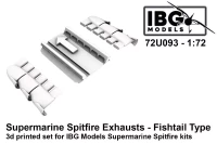 IBG U7293 Supermarine Spitfire Exhausts Fishtail Type 1/72