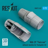 Reskit U72267 MiG-29 'Fulcrum' exh.nozzles (TRUMP) 1/72