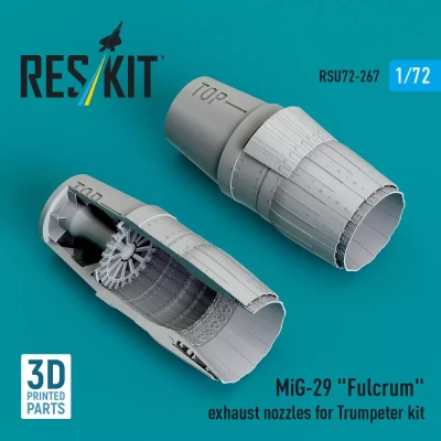 Reskit U72267 MiG-29 'Fulcrum' exh.nozzles (TRUMP) 1/72
