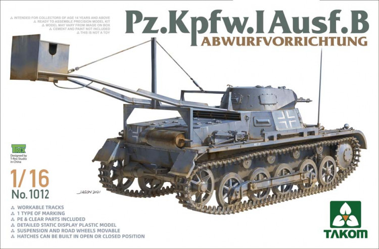 Takom 1012 PzKpfw I Ausf. B 1/16