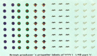 LF Model C4888 Decals British producer propeller labels V. 1/48