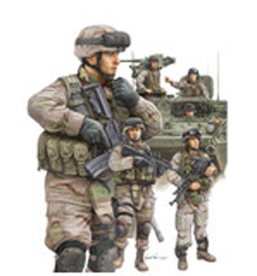 Trumpeter 00424 Американский экипаж и пехота 1/35