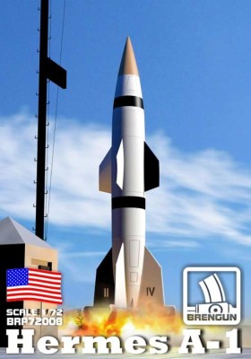 Brengun BRP72008 Hermes A1 rocket 1/72