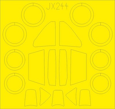 Eduard JX244 Mask 1/32 Me 262A (REV)