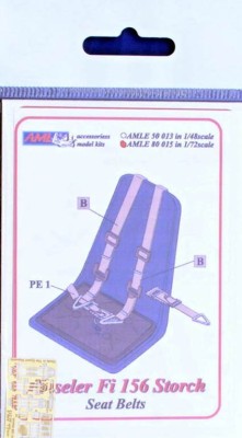 AML AMLE80015 Seatbelts Fiesler Fi 156 Storch (PE set) 1/72
