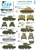 Star Decals 35-C1042 Finnish Tanks in WWII #6. BT-5, BT-42, Pz.Kpfw.IV Ausf.J, ISU-152. [Soviet ] 1/35