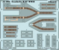 Eduard 23005 Seatbelts RAF WWII 1/24