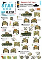 Star Decals 35-C1175 Spanish Civil War # 7. Pz.Kpfw.I Ausf.A 'Negrillo'. Nationalist markings 1/35