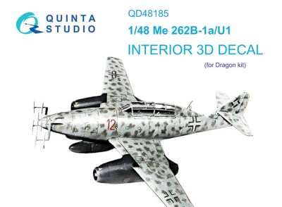 Quinta studio QD48185 Me 262B-1a/U1 (Dragon) 1/48