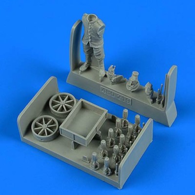 Aerobonus 480219 German WWI Aircraft Armover with ammunit.cart 1/48
