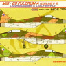 Kora Model MDE72001 MiG-29 Fulcrum 9-12 Czechoslov.service декали декали 1/72