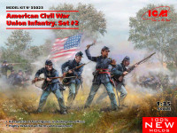 Icm 35023 American Civil War Union Infantry Set No.2 1/35