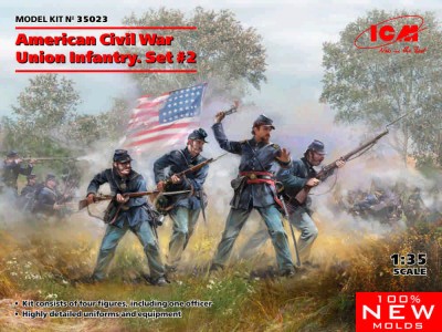 ICM 35023 American Civil War Union Infantry Set No.2 1/35