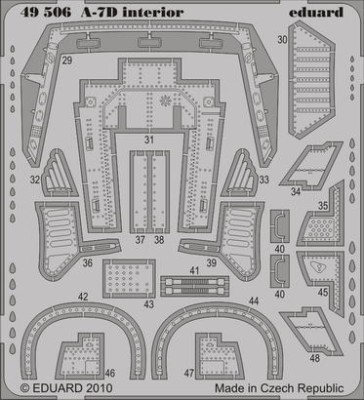 Eduard 49506 A-7D interior S.A.