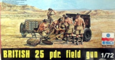 ESCI 8045 BRITISH 25 PDR FIELD GUN 1:72