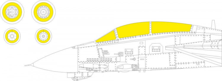 Eduard CX605 Mask F-14B (G.W.H.) 1/72