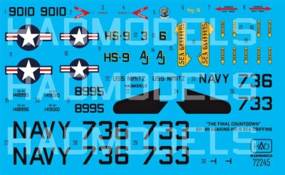 HAD 72245 Decal SH-3H Seaking 1/72
