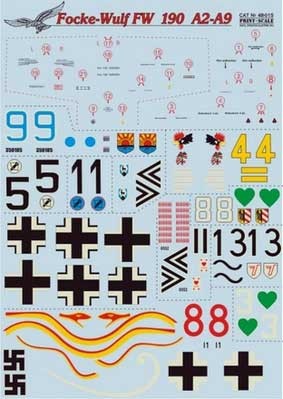 Print Scale 48-015 FW 190А2-А9 А 1/48