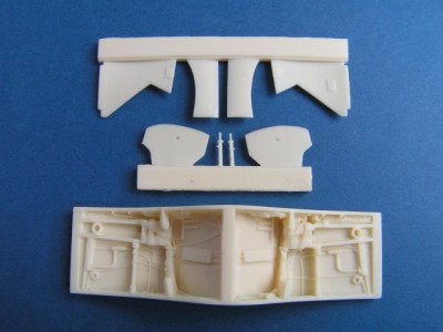 Pavla Models U48-26 Sea Hawk mainwheel well for Trumpeter 1:48