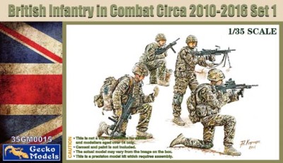 Gecko Models 35GM0015 UK Infantry In Combat 2010~2012 Set 1 1:35