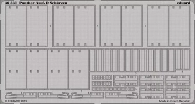 Eduard 36331 SET Panther Ausf. D Schurzen (TAM) 1/35