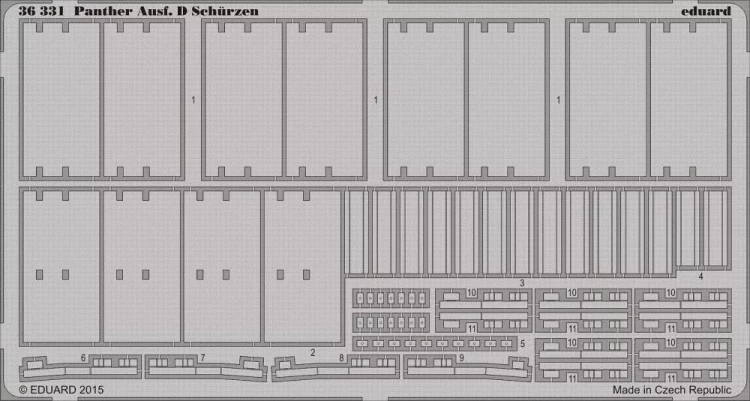 Eduard 36331 SET Panther Ausf. D Schurzen (TAM) 1/35