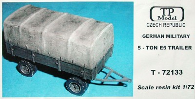 TP Model T-72133 German Military 5-ton E5 Trailer 1/72