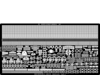 White Ensign Models PE 4009 DKM BISMARCK/TIRPITZ 1/400