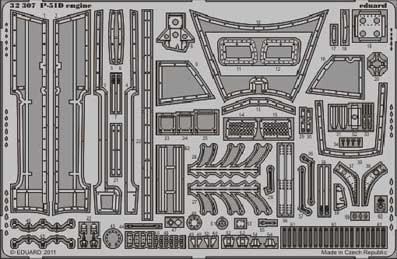 Eduard 32307 1/32 Фототравление для P-51D motor