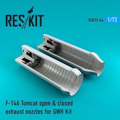 Reskit RSU72-0064 F-14A Tomcat open&amp;closed exh.nozzles (G.W.H.) 1/72