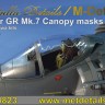 Metallic Details MDM4823 BAe Harrier GR7 Canopy masks 1/48