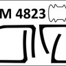 Metallic Details MDM4823 BAe Harrier GR7 Canopy masks 1/48